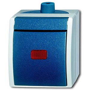 Opbouw wipcontroleschakelaar wis IP44 10AX 250V AC ocean (2601/6 SKW-53-503)
