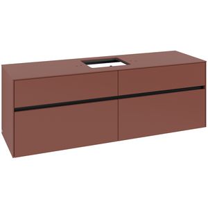 Wastafelonderkast Collaro 1600x548x500mm Wine Red C134B0AH