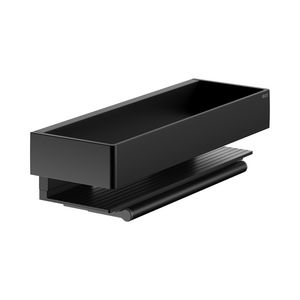 Douchekorf met wisser zwart mat