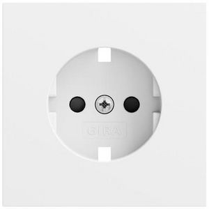 Res-onderdeel: afdekking wandcontactdoos met randaarde Safety Plus System 70 zuiver wit m(gel.)