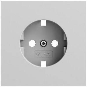 Res-onderdeel: afdekking wandcontactdoos met randaarde System 70 gris m(gel.)