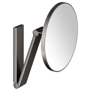 Cosmeticaspiegel wandmodel rond titaanzwart geborsteld