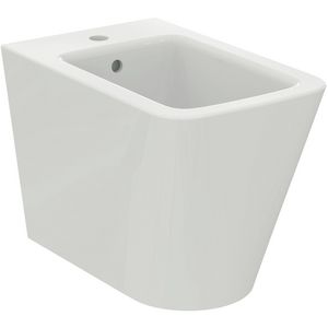 cube staand bidet m kraangat m overloop back to wall wit T36