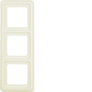 Afdekraam IP44 3-v wit glanzend