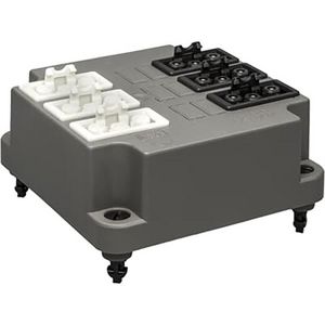 Connectordeksel 3640 GST18 3x3P zwart 3x3P wit recy. VVE=25