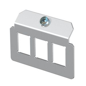 Dragerplaat 3 x gatenpatroon type C rvs A2 1.4301