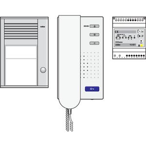 Toegangscontrole - Audiokit met opbouwbuitenpost 1 beldrukkn