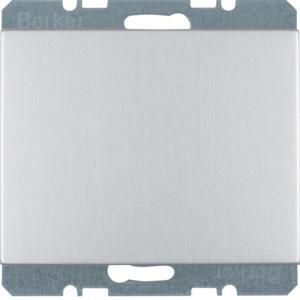 Blindplaat met sokkel en spreidkl. berker K.1/K.5 aluminium