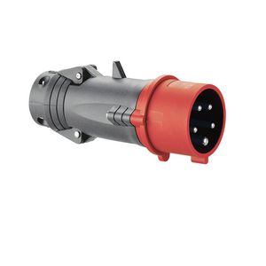 Stekker recht 400V 32A 5-polig IP44 kunststof Hypra