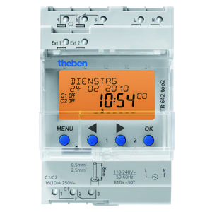 Schakelklok TR 642 top2 jaar/astroprogramma 2 kanaal 2 externe ingang
