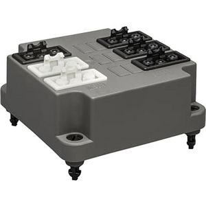 Connectordeksel 3640 GST18 4x3P zwart 2x3P wit aansl. VVE=25