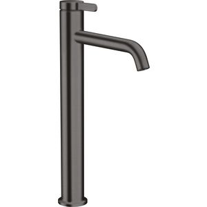 1-hendel wastafelmengkraan 260 met afvoerplug Brushed Black Chrome AX One