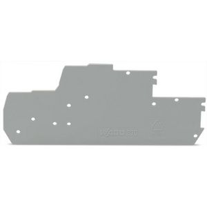 Afsluit-/tussenplaat 1mm dik grijs VVE=25