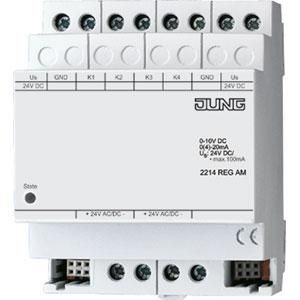 Analoge ingang 4-voudig uitbreidng KNX