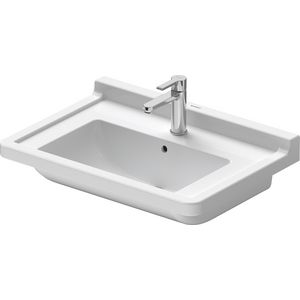 STARCK 3 #030470 wastafel 700mm wit met kraangat met overloop