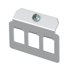 Dragerplaat 3 x gatenpatroon type F rvs A2 1.4301