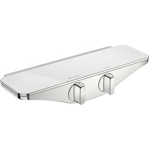 Emotion wand douchethermostaat wit/chroom