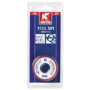 Afdichtingstape / teflontape PTFE 12x0,1mm g rol a 12m. in blister