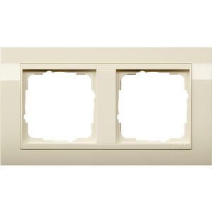 Afdekraam 2-voudig bred Gira Standard 55 creme wit