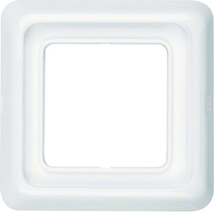 Afdekraam IP44 1-v polarwit glanzend
