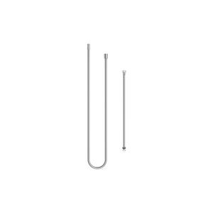 Metalen doucheslang 2delig 1/2"x3/8"x2250mm chr gebors.
