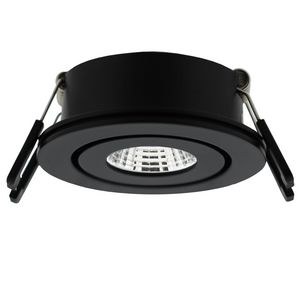 LED spot Zwart 3W 500mA Dimtowarm IP44 Lumiko Venice COB