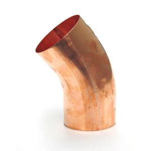Koperen HWA bocht 100mm 40°