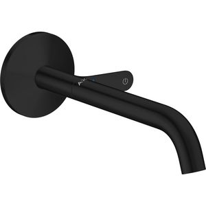 AXOR One 1gat wastafelkraan Select wand mat zwart