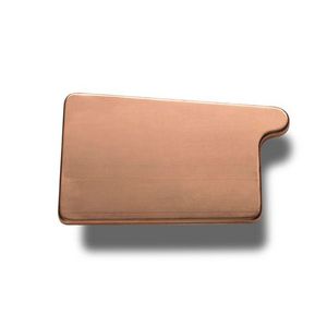 Koperen HWA kopschot zonder kraal links tbv bakgoot B400