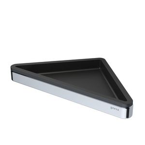 Hoekplanchet zwart/chroom 170mm FRAME BLACK CHROME