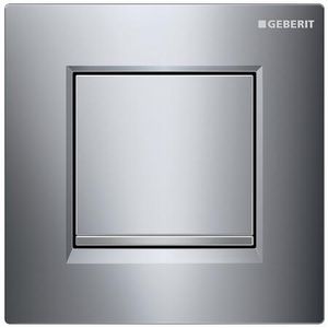 Urinoirsturing Type30 SQUARE plaat: chroom glans designstrook: mat chroom