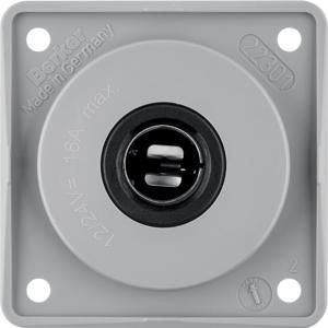 Wandcontactdoos 12V 16A berker Integro grijs