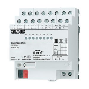 Binaire ingang 8-voudig KNX