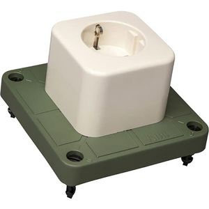 Deksel 3640 1-v wandcontactdoos groen recycl kunstst VVE=25
