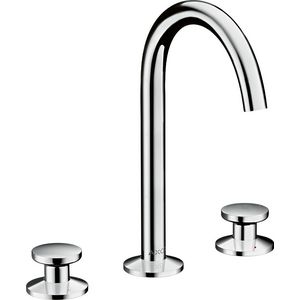 AXOR One 3-gats wastafelkraan Select 130 incl. Push-open plug 48070000 chroom