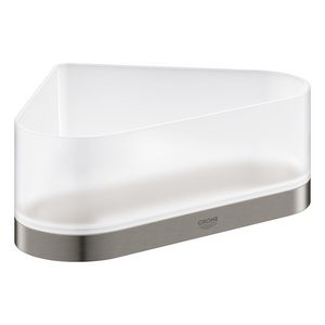 Selection korf met houder hoekmontage 41038AL0 hard graphite geborsteld (mat donker grijs)