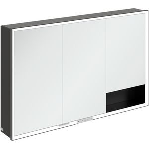 Opbouw Spiegelkast My View+ 1200x750x168mm Volcano Black