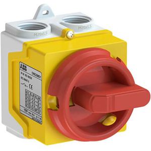 Werkschakelaar 2P 20A IP67 rood/geel 1SCA135533R1001 VVE=10