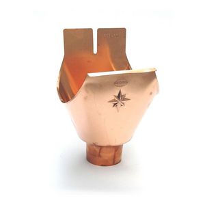 Koperen trechteruitloop M280/80 mastgoot