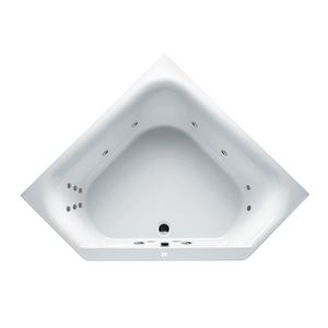 Whirlpool Austin Rihopool 145x145cm systeem FLOW links hoogglans wit