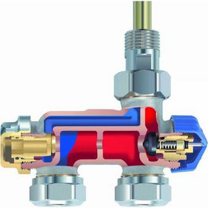 E-Z onderblok 1-p recht DN15+injectiebuisje