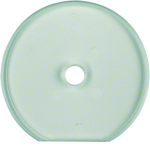 Afdekraam 1-v eindstuk voor draaischakelaar Serie Glas helde