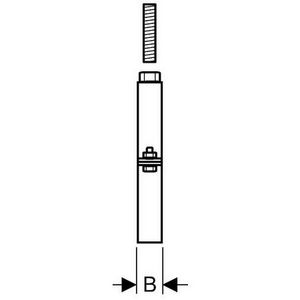 Pluvia beugel met elektrolasband 250mm