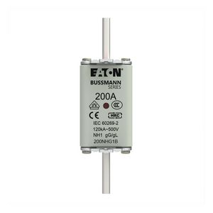Zekering laagsp. 200A AC 500V NH1 gL/gG dubbele meld VVE=3