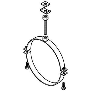 Pluvia beugel met moer M16 250mm
