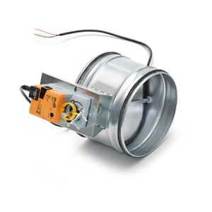 Regelklep 100mm KLMCM dicht KEN-LOK m. luchtklepmotor 24V