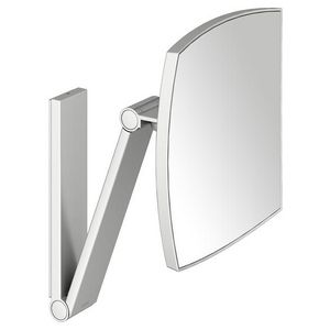 Cosmeticaspiegel wandmodel vierkant roestvr. staal finish