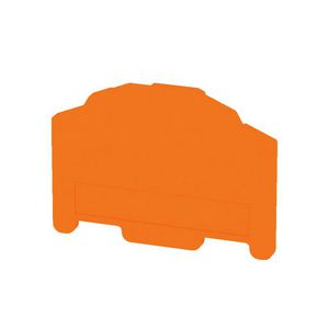 Afsluit- eindplaat oranje h:50.5mm b:2.5mm V- VVE=50