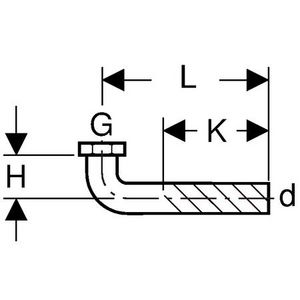 Aansluitbocht polyethyleen (PE) Ø50mm met pakking en wartel 1.1/2"