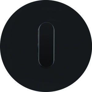 Afdekplaat+knevel Serie R.classic glas zwart